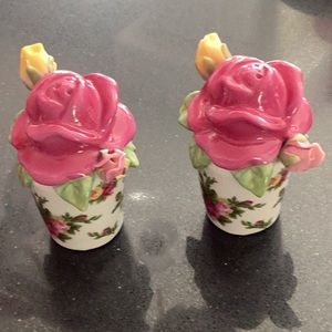 Royal Albert Old Country Roses Salt and Pepper Shakers